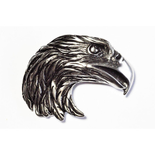 VaModa Gürtelschließe Eaglehead Silber