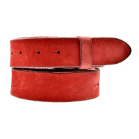 VaModa Ledergürtel Vintage rot 95 Druckknopfverschluß